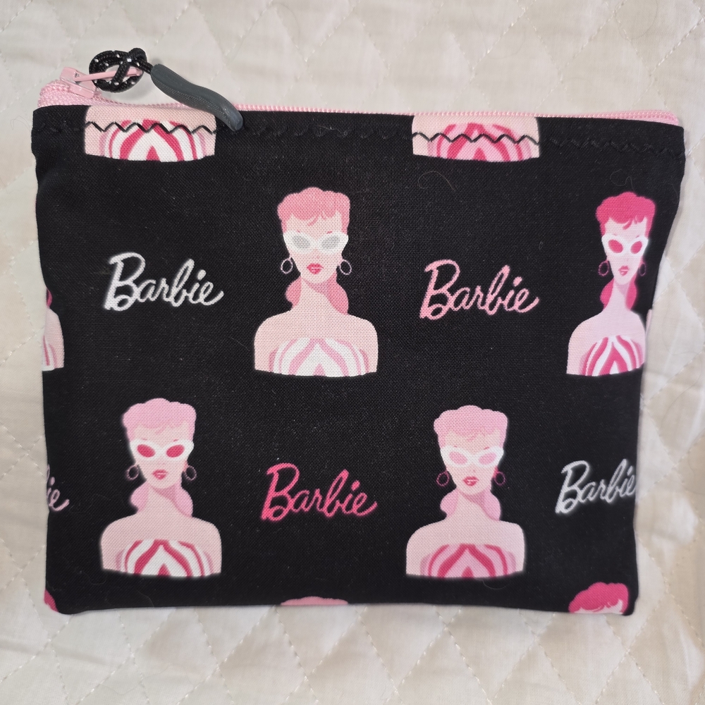 Barbie Black and Pink Wallet Coin Bag HANDMADE